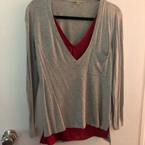 Long sleep double layered top